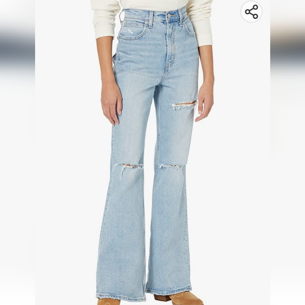 Levi's Distressed 70's High Flare Jeans 27 - Gem